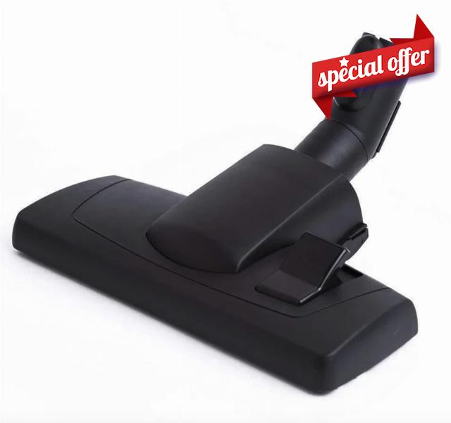 Replacement ALLTEQ Combination FloorHead. Miele Brush for Carpet and Floor. Compatible with Miele S2000 - S8000 Canister Vacuum Cleaners. Retractable bristles for Cleaning Carpets or Hard Floors