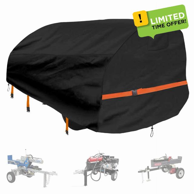 CHENGNAN Log Splitter Cover (89×45×39 inch) for 15-45ton Wood Splitter All Weather Protection