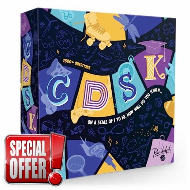 Randolph CDSK | Trivia Party and Team Game | Ages 14+ | 2 to 16 Players | 45 Minutes