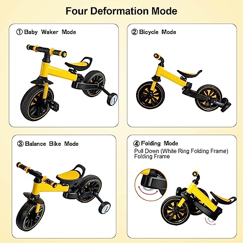 4 in 1 Foldable Toddler Bike