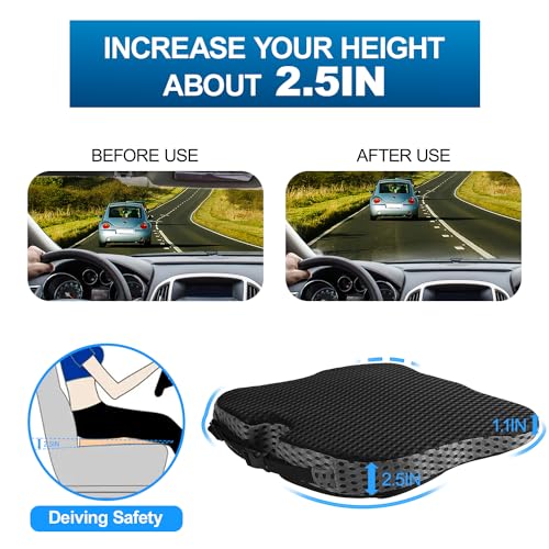 Memory Foam Seat Cushion for Car Seat Driver Truck Desk Wheelchair