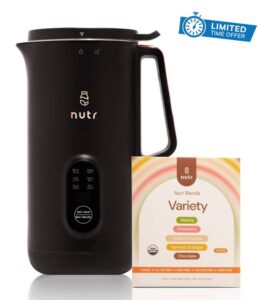 NUTR Machine and NUTR Blends Bundle: Automatic Nut Milk Maker