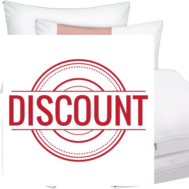 Shimeyao Zippered Pillow Protectors Bulk Standard Size Queen Soft Quiet Breathable Cotton Sateen Effective Dust Protection Stay in Place Pillow Covers for Home Guests Rentals (48 Pcs