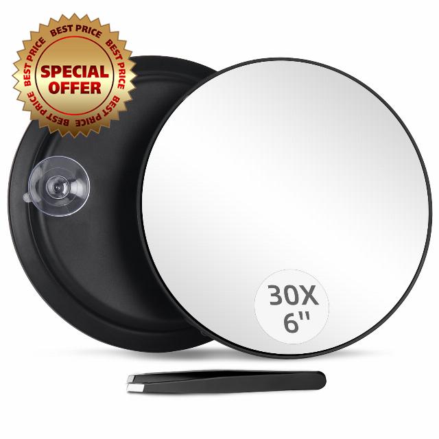 Round 30X Magnifying Mirror