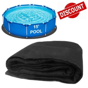 YZIVTAOTIE 15FT Round Above Ground Pool Floor Liner Pad - Puncture Prevention