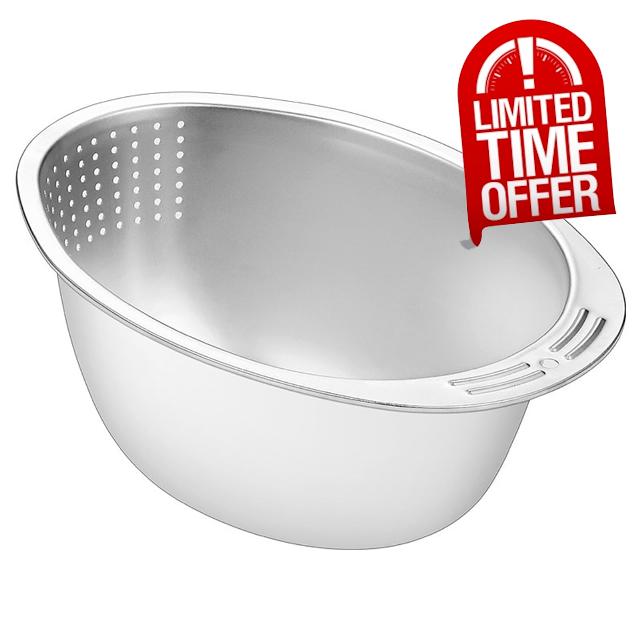 Small Rice Washing Bowl with Strainer Quinoa Washer Bowl