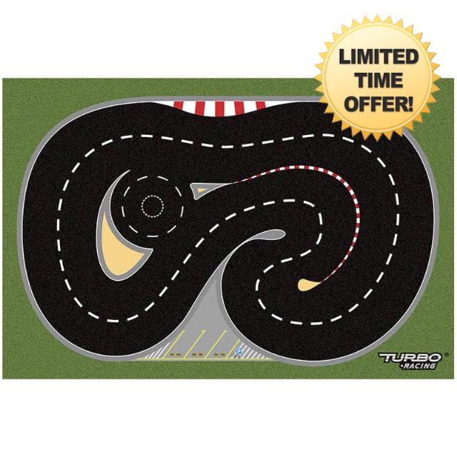 CALLPHA Spare Race Track Scene Mat Vehicles Model Turbo Racing 1/76 Mini RC Car Parts Plastic Rubber Race Track (90 * 60cm)