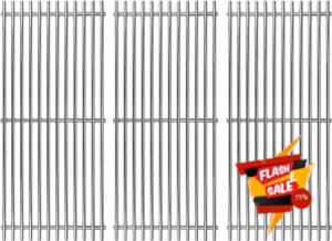 Shengyongh SS30NB (3-Pack) 18" Stainless Steel Cooking Grates Replacement Parts for AOG 30NB Grill Grates Grill Parts 30 30NBL 30NBT American Outdoor Grill 30-in Cooking Grid RJC32A RCS