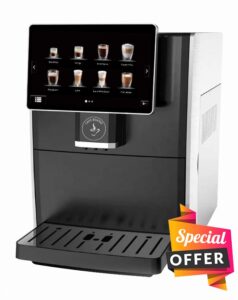 Cafe Bueno Super Automatic Espresso & Coffee Machine - Durable Automatic Espresso Machine With Grinder and Milk Frother- Easy To Use Espresso Coffee Maker Combo 7" Touch Screen - 19 Drink Recipes
