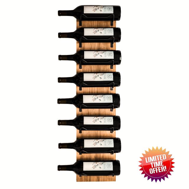 Wine Rack Wall Mounted | Wine Storage Racks for 8 Bottles | Wooden Wine Rack for Wall Wine Rack Display | Wall Mount Wine Rack | Wall-Mounted Wine Racks for Wine Storage | Wall Mounted Wine Racks