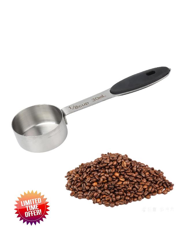 Measuring Cups Stainless Steel Coffee Measuring Scoop Stainless Steel Coffee Measuring Scoop 1/8 Cup 30ml Measuring Tablespoon Table Spoon for Coffee Bean Milk Powder Tea