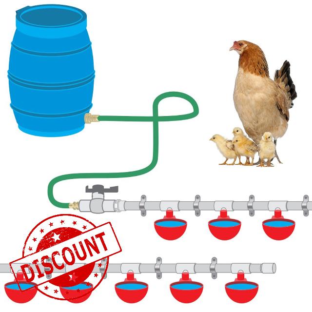 Chicken Waterer with Garden Hose