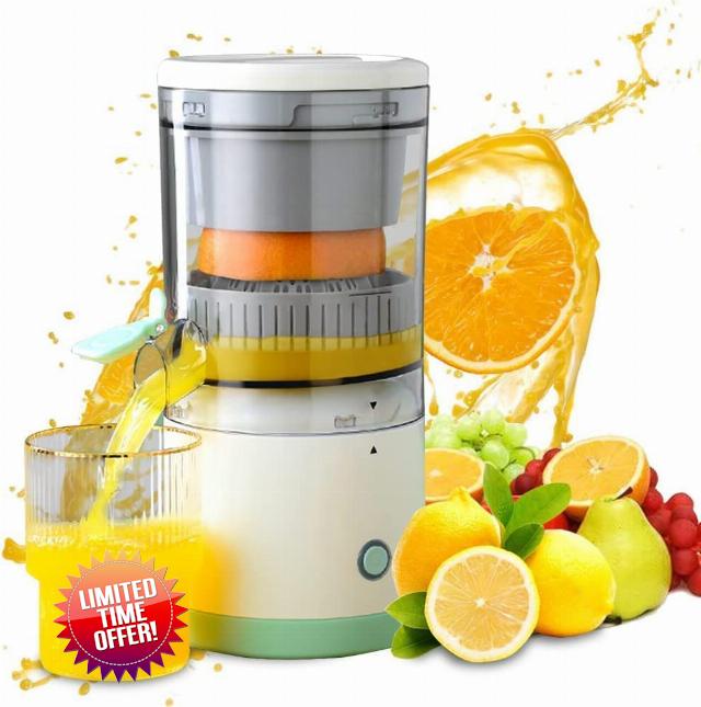 Electric Juicer Rechargeable - Citrus Juicer Machines with USB and Cleaning Brush Portable Juicer for Orange