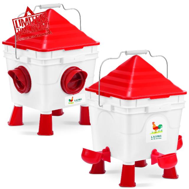 Lilyang Chicken Feeder and Waterer Set