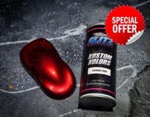 Spray Can 12oz Cosmic Red Basecoat Paint 1:1 Mix Ratio | Professional-Grade Automotive Paint with High Gloss Finish - Polyurethane
