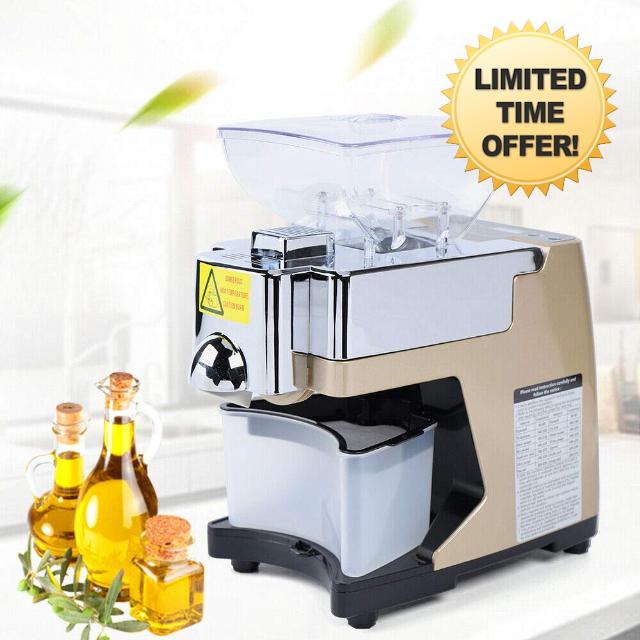 JINHZIXIU Commercial Household Oil Press Fully Automatic Oil Presser Peanut