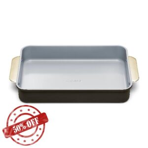 Caraway Non-Stick Ceramic 9”x13” Rectangle Pan - Naturally Slick Ceramic Coating - Non-Toxic
