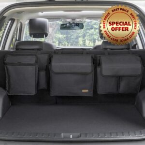 MARKSIGN Deluxe Trunk and Backseat Organizer for Medium or large size SUVs & RVs