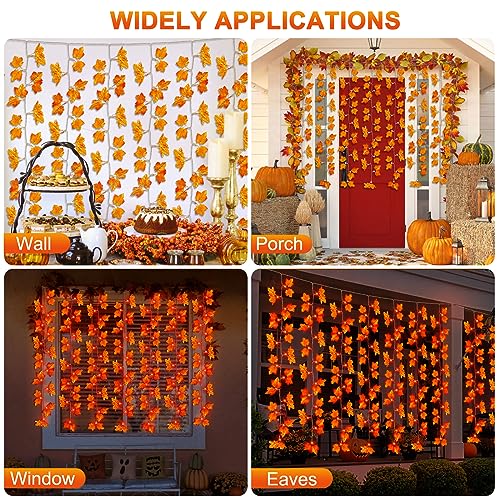 Battery Operated Thanksgiving Curtain String Lights