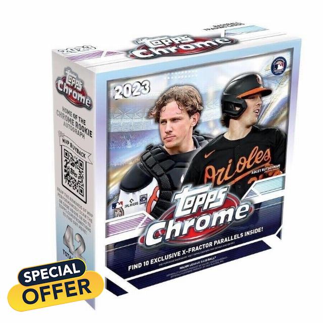 2023 Topps Chrome Baseball Monster Box (INCLUDES 10 X-FRACTORS) - Factory Sealed