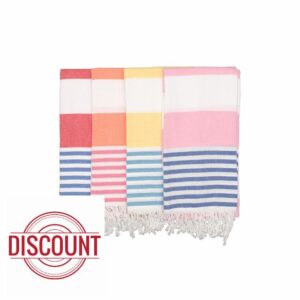 PADISHAHHOME Oversized Turkish Beach Towel 38&rsquo;&rsquo;x71&rsquo;&rsquo; - Set of 4 | 100% Turkish Cotton Lightweight Sand Free Quick Dry Pool Towels | Extra Large Bath Towels for Adults Beach Blanket Essentials