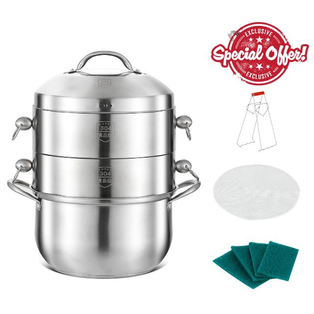 LiangZhiMao Stainless Steel Steamer for Cooking