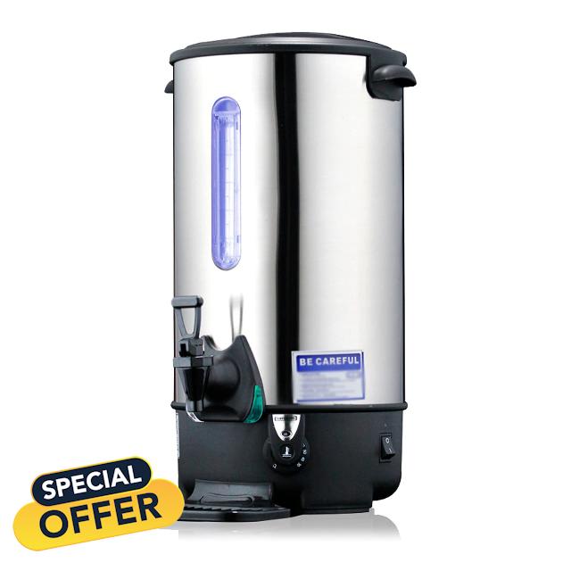 BREVELTION 12.9L Combination Water Boiler Commercial Electric Boiling Bucket Stainless Steel Hot Water Dispenser Hot Water Boiler for Coffee Shops Milk Tea Shops Restaurants
