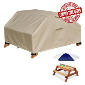 YANGSHILEI Kids Picnic Table Cover Fit Kids 3-in-1 Sand & Water Activity Table