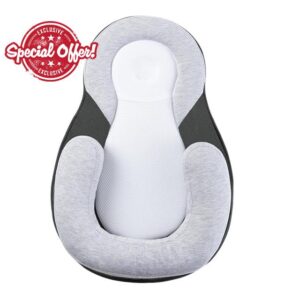 menlexly Portable Pillows for Sleeper(Gray