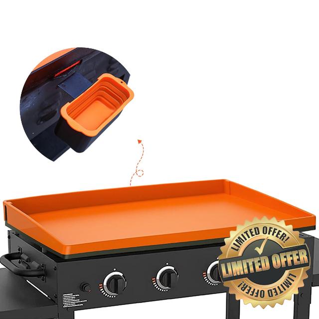 Sunerve 36 Inch Silicone Grill Cover Mat for Blackstone Griddle with Silicone Drip Pan