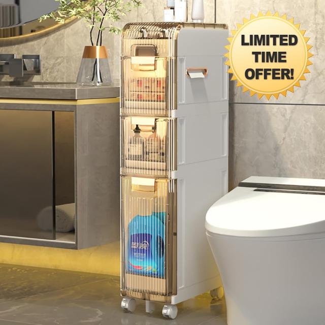 Lozovin 4-Tiers Narrow Storage Cabinet