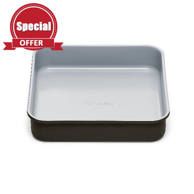 Caraway Non-Stick Ceramic 9” Square Pan - Naturally Slick Ceramic Coating - Non-Toxic