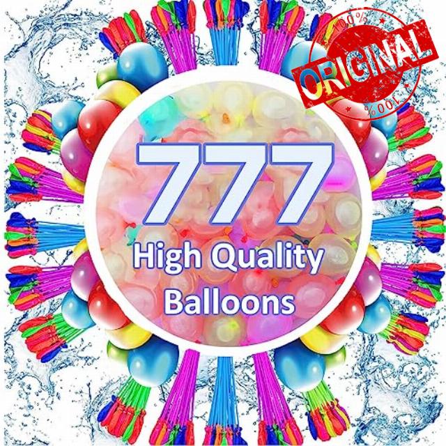 777 Pcs Water Balloons Easy Quick Fill Balloons for Kids Girls Boys Splash Fun