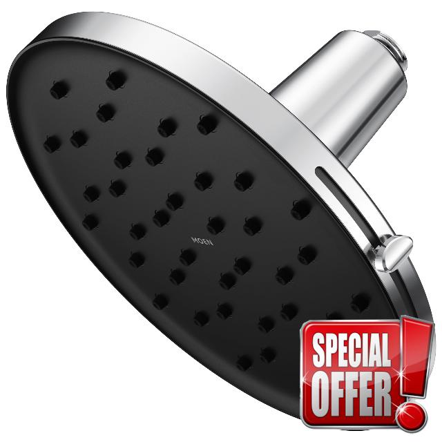 Moen 220R3 Verso Adjustable 9" Diameter Spray Head Rainshower