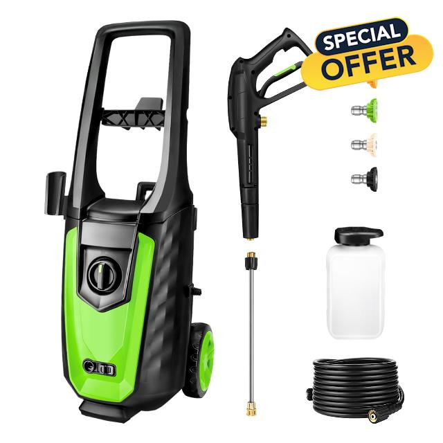 Electric Power Washer 3800 PSI (2.6 GPM) Pressure Washer with 25Ft Hose
