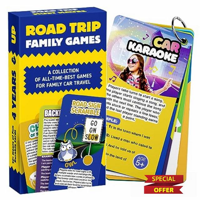 WELL BALANCED Road Trip Games for Kids and Adults - Travel Games