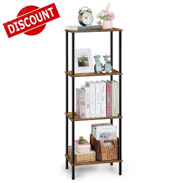 melos 4 Tier Bookshelf