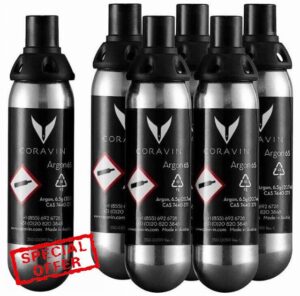 Coravin Pure Argon Capsules - 6 Pack