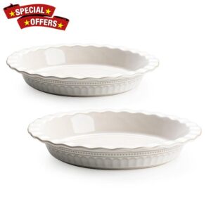 MIKIGEY Ceramic Pie Pan for Baking