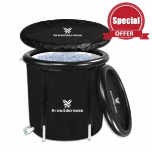 Arcwilderness Ice Bath Tub with Protective Cover