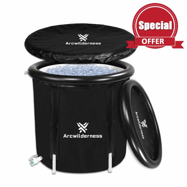 Arcwilderness Ice Bath Tub with Protective Cover