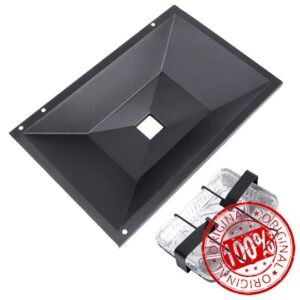QuliMetal 99250 Grease Tray with 7515 Catch Pan and Holder - Drip Pan for Weber Spirit 310