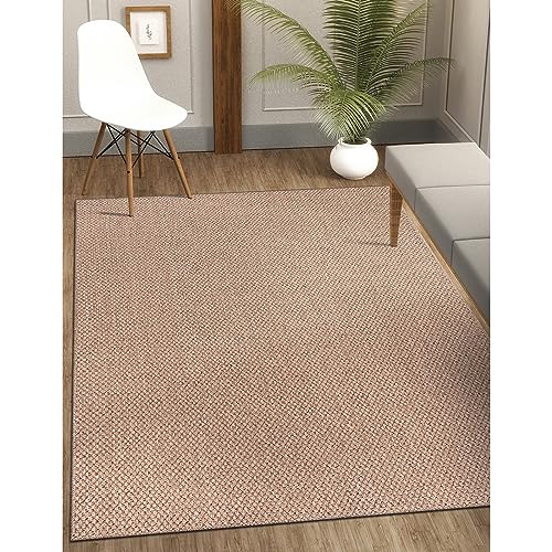Indoor Outdoor Natural Color Farmhouse Area Rugs for Living Room Patio and Kitchen Rug