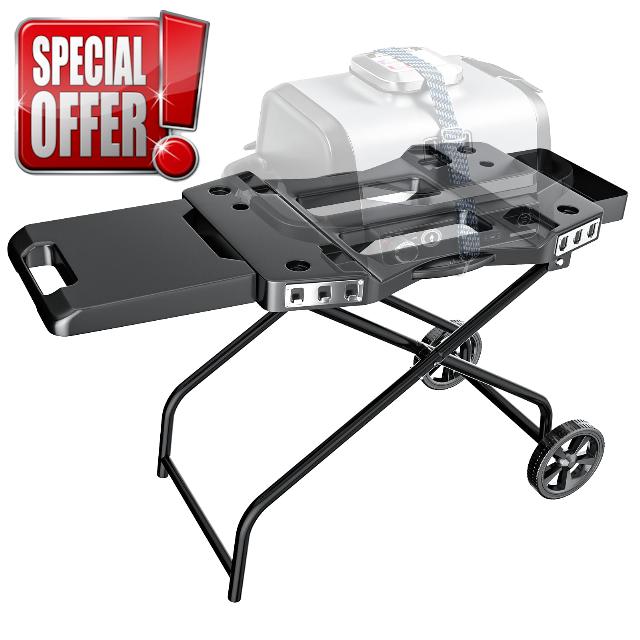 GRISUN Portable Grill Cart for Ninja Woodfire Grill OG700 Series