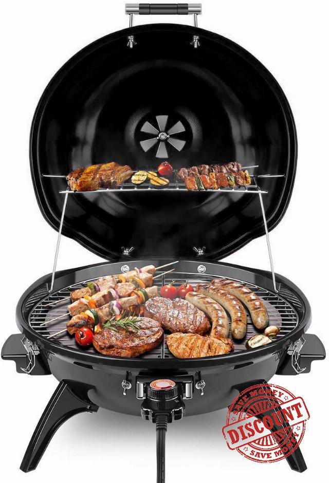 Techwood 1600W Indoor Outdoor Electric grill