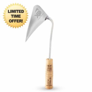 Youngju Homi & Korean Garden Hand Plow Hoe with Safety Cover - Korean Homi Gardening Tool for Easy Gardening