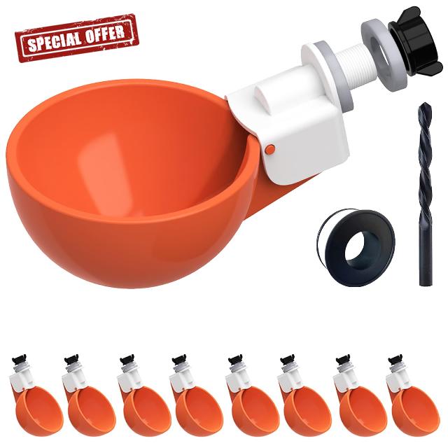 Chicken Water Cups Large (8 Pack)