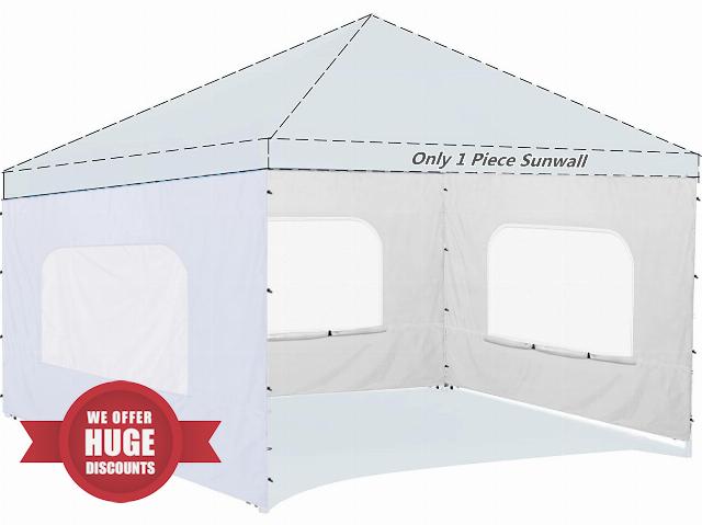 Sunshade Sidewall with Mesh Window