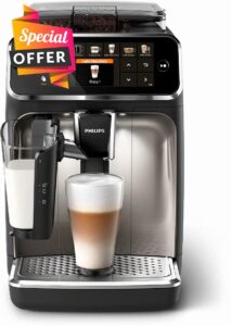 PHILIPS 5400 Fully Automatic Espresso Machine with LatteGo
