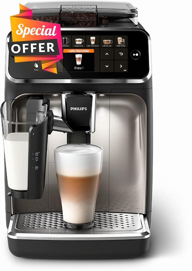 PHILIPS 5400 Fully Automatic Espresso Machine with LatteGo